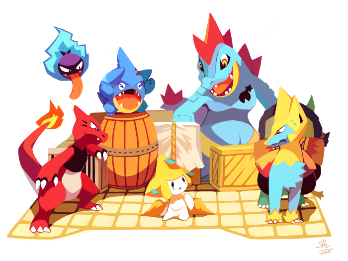 Pokémon: Charmeleon, Gastly, Gible, Croconaw, Jirachi, Manectric