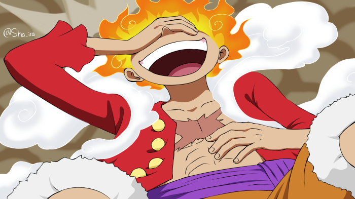 Monkey D. Luffy from One Piece in Gear 5