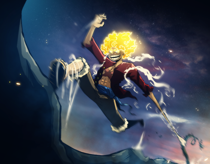 Monkey D. Luffy from One Piece in Gear 5