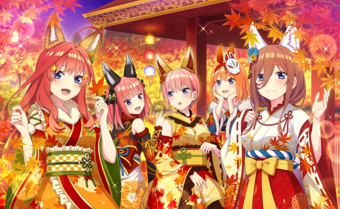 The Quintessential Quintuplets in Autumn Kimono