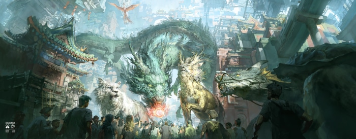 Holy Beasts Gather by Xision Wu