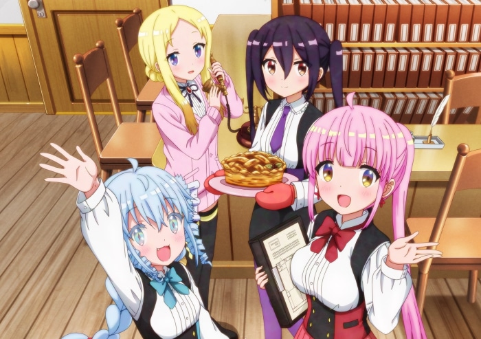 Rakira, Rufria, Kotone Kazairo, and Fa from RPG Real Estate