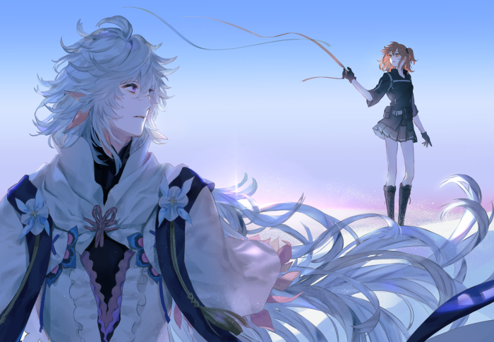 Merlin and Gudako from Fate/Grand Order