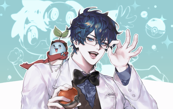 Leos Vincent from Nijisanji with a creature