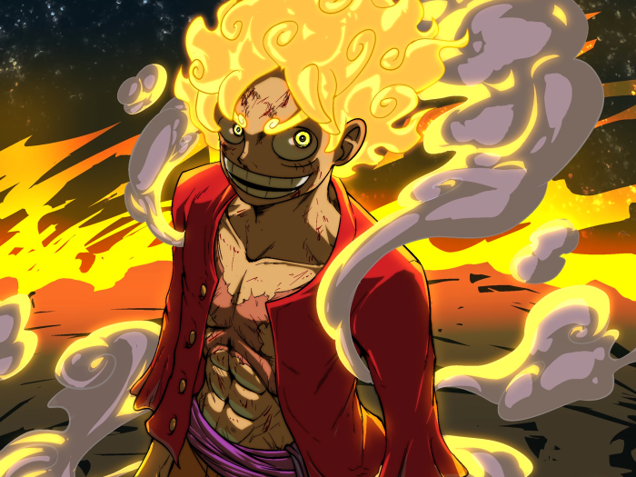 Monkey D. Luffy in Gear 5 Form from One Piece