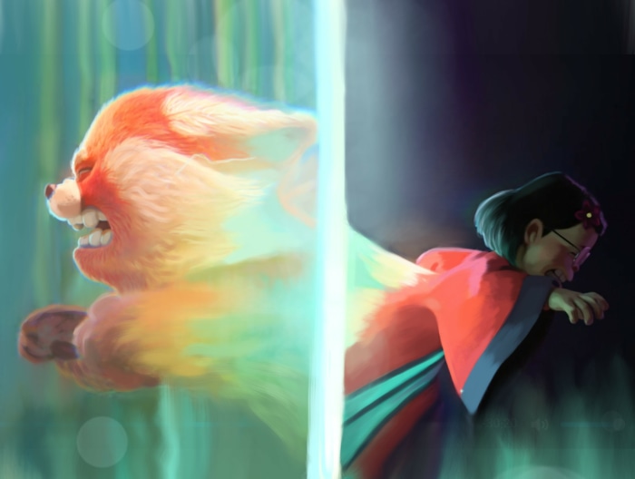 Mei Lee from Turning Red as a Red Panda