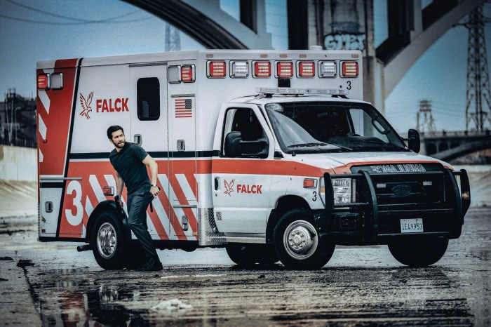 Jake Gyllenhaal with Falck Ambulance
