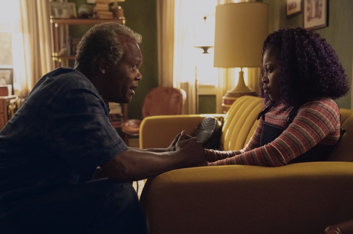 Samuel L. Jackson and Dominique Fishback in The Last Days Of Ptolemy Grey