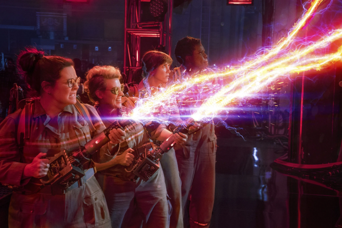 Ghostbusters: Answer the Call characters firing proton streams