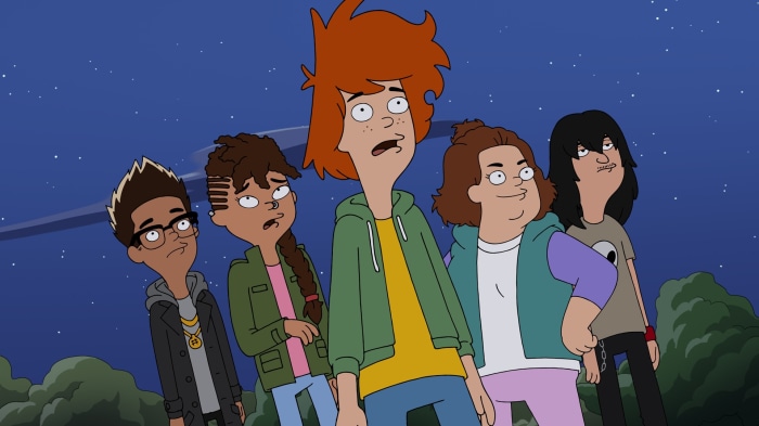Duncanville characters Wolf, Duncan Harris, Yangzi, Mia Abara, and Bex