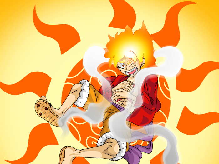 Monkey D. Luffy from One Piece in Gear 5