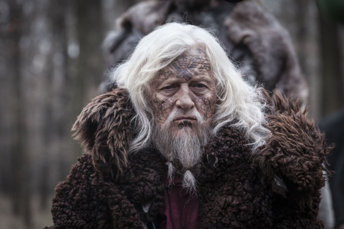 Man with white hair and tattoos from The Last Kingdom
