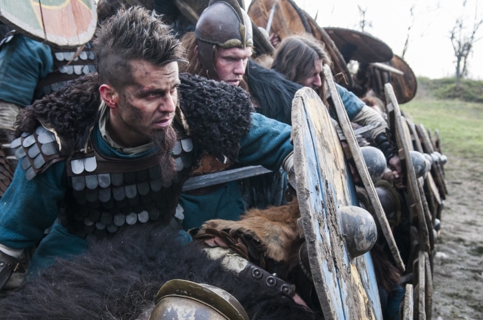 The Last Kingdom warriors with shields