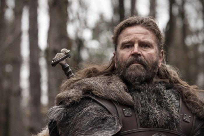 Man with beard and sword from The Last Kingdom