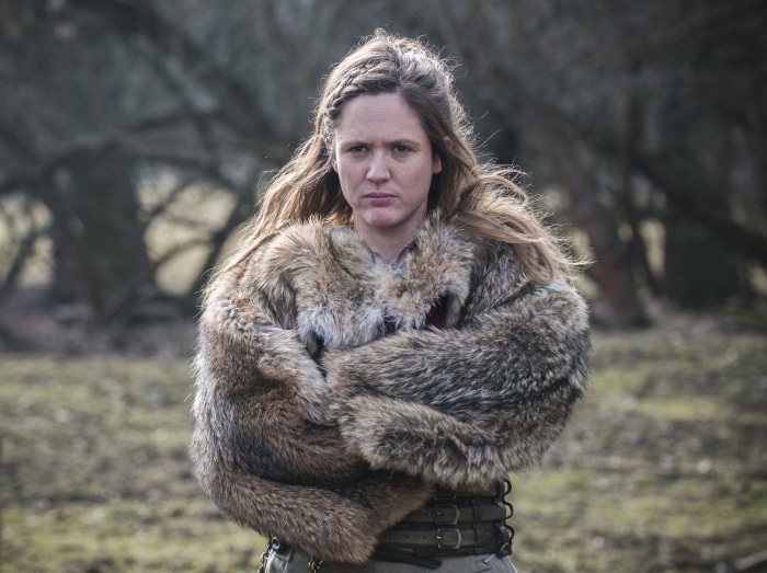 Woman in fur coat from The Last Kingdom