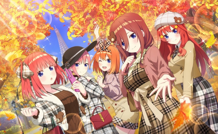 The Quintessential Quintuplets in Autumn Paris