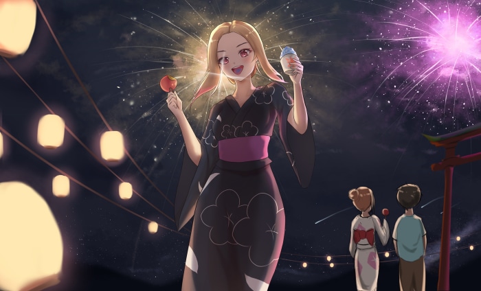 Marin Kitagawa from My Dress-Up Darling at a festival