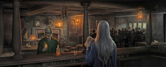 Aberforth Dumbledore in The Hogs Head