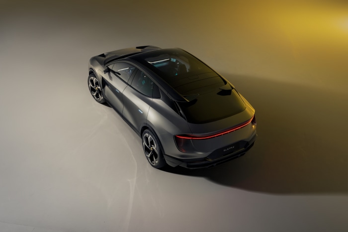 Lotus Eletre electric SUV from above