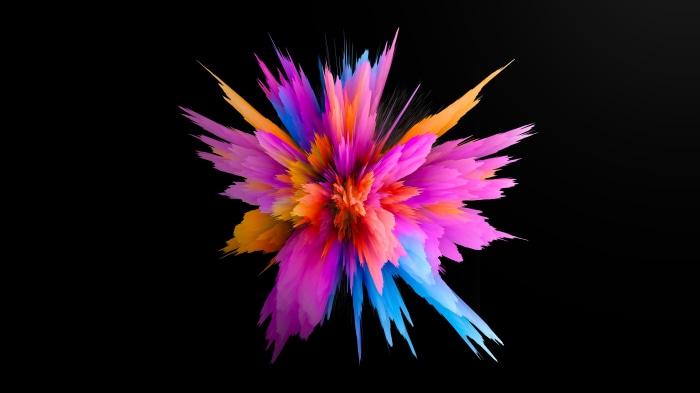 Abstract Explosion of Colors 4K