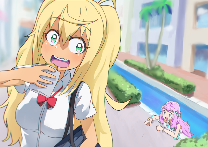 Hibiki Sakura from How Heavy Are the Dumbbells You Lift? and another girl