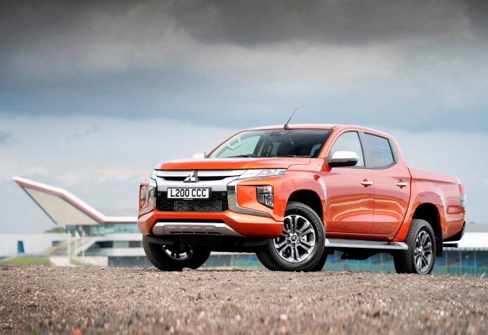 Orange Mitsubishi L200 CCC Pickup Truck