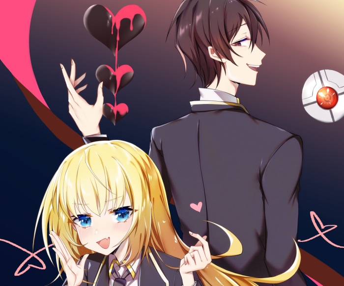 Leon Fou Bartfort and Olivia from Trapped In A Dating Sim