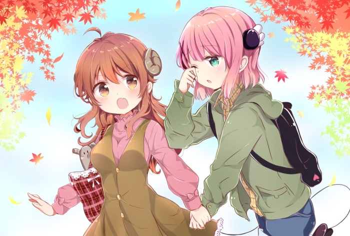 Yuuko Yoshida and Momo Chiyoda from The Demon Girl Next Door