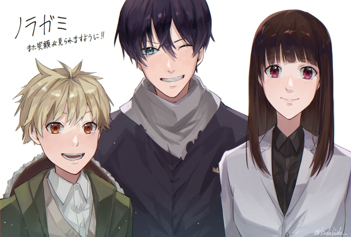 Noragami: Yato, Yukine, and Hiyori