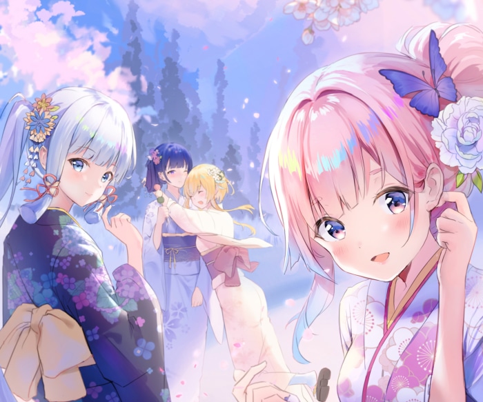 Sangonomiya Kokomi and Kamisato Ayaka from Genshin Impact