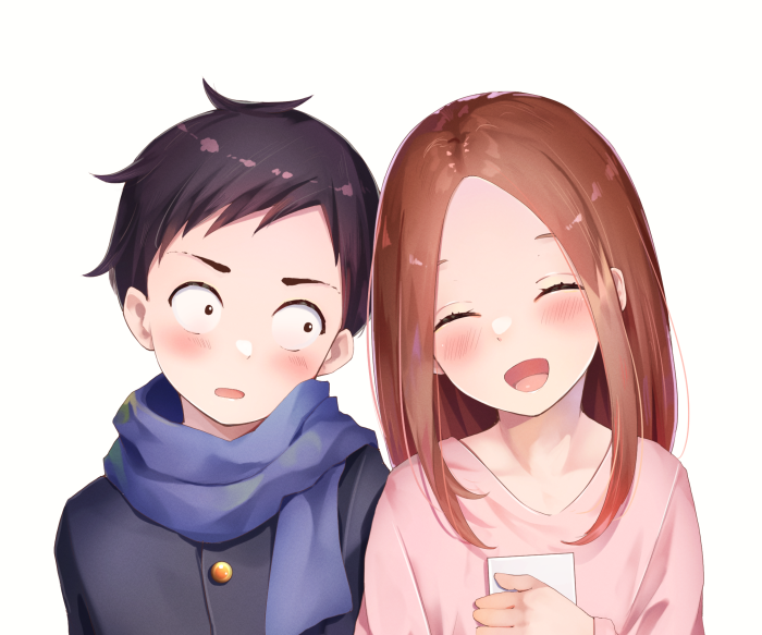 Takagi and Nishikata from Karakai Jouzu No Takagi-san