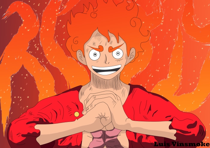 Monkey D. Luffy Gear 5 Artwork by Luis