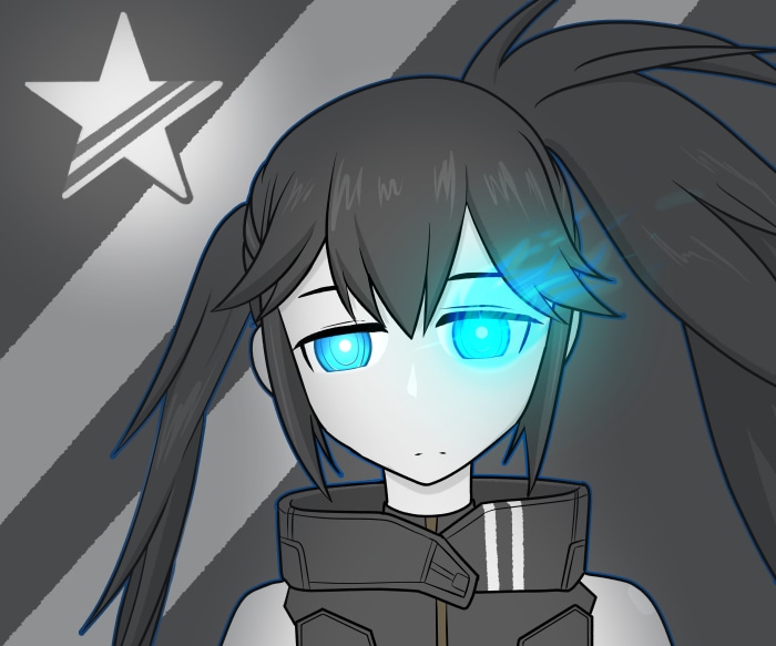 Black Rock Shooter from Black Rock Shooter: Dawn Fall