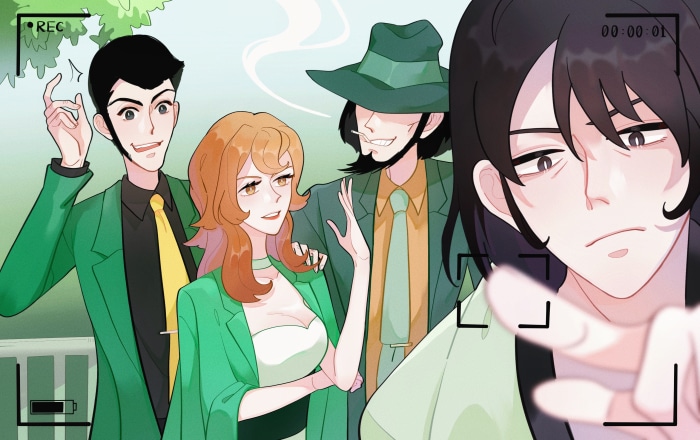 Lupin the Third characters in a photo