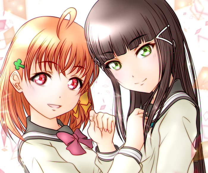 Chika Takami and Dia Kurosawa from Love Live! Sunshine!!