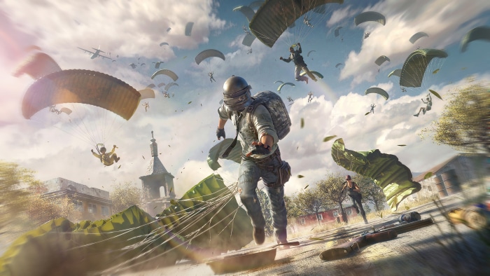 PlayerUnknowns Battlegrounds 4K Parachuting