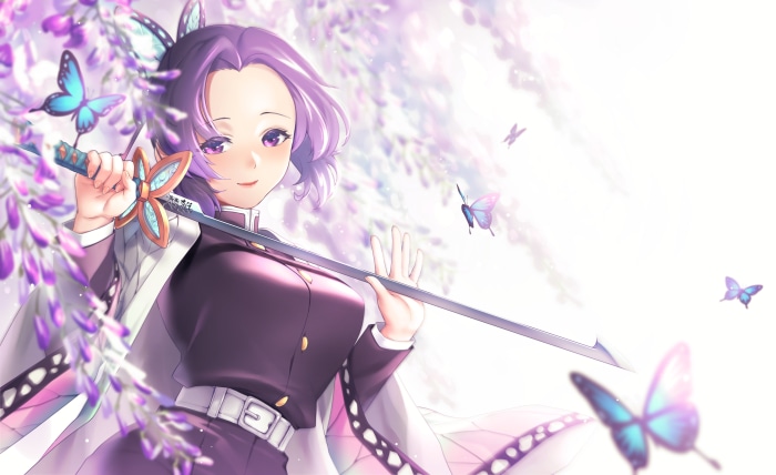 Shinobu Kochou from Demon Slayer: Kimetsu no Yaiba 4K
