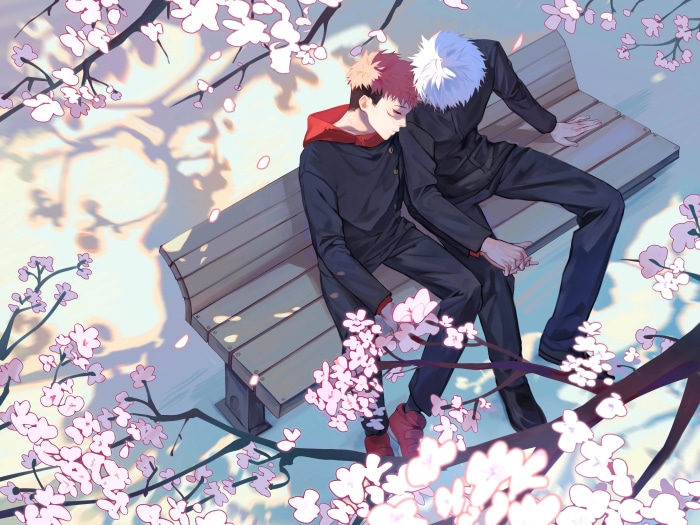 Yuji Itadori and Satoru Gojo from Jujutsu Kaisen 4K