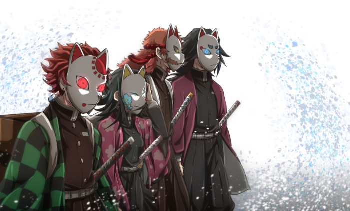 Demon Slayer Kimetsu No Yaiba Hd Tanjiro Kamado Giyuu Tomioka Sabito Demon Slayer Hd