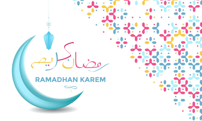 Ramadhan Kareem Crescent Moon and Lantern