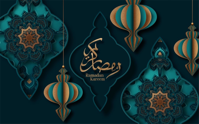 Ramadan Kareem Islamic Lanterns and Mandalas