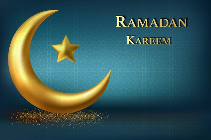 Ramadan Kareem Crescent Moon and Star