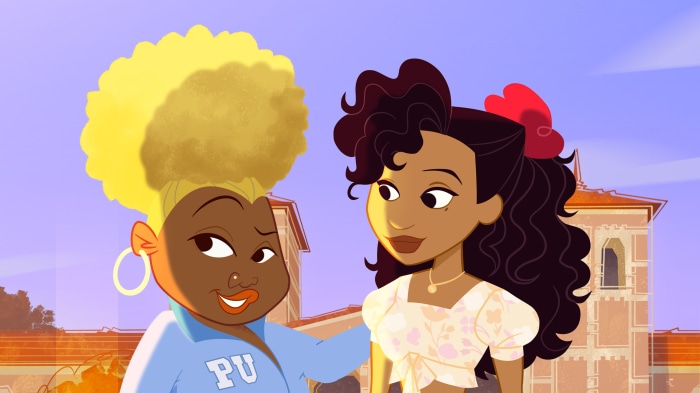 Penny Proud and her mother Trudy from The Proud Family