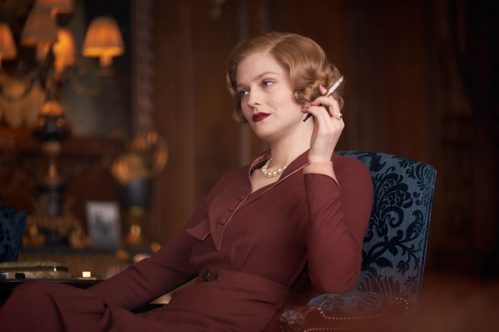 Woman smoking in Peaky Blinders