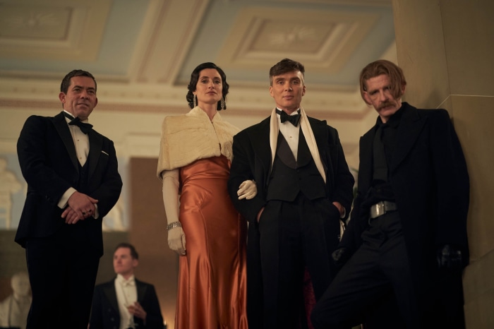 Peaky Blinders characters in formal attire