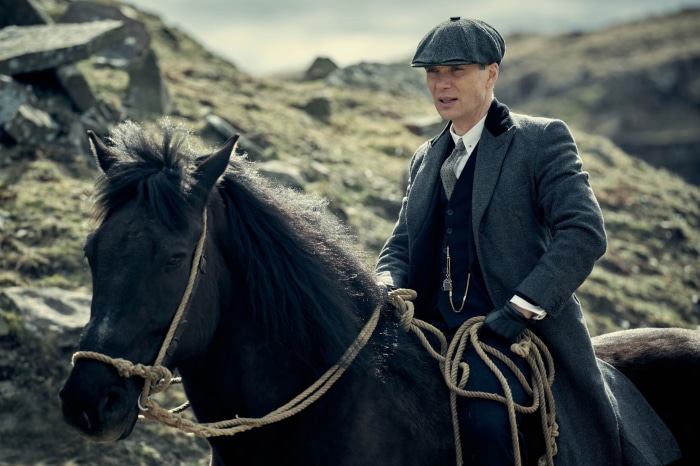 Thomas Shelby from Peaky Blinders on horseback
