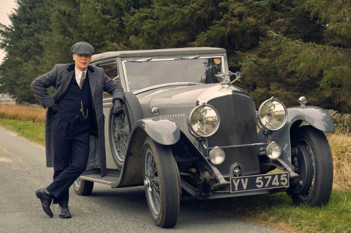 Thomas Shelby from Peaky Blinders in Vintage Car