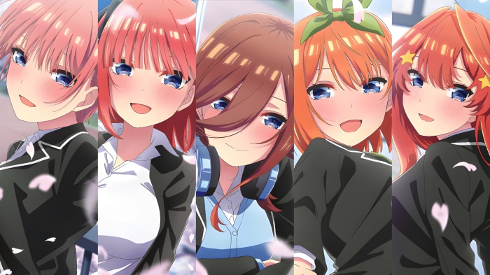 The Quintessential Quintuplets Characters Group Portrait