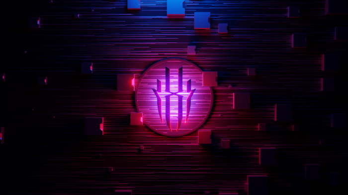 RedMagic logo on abstract digital background
