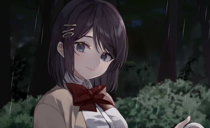 Girl in the rain